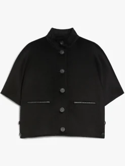 Short cashmere cape
