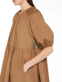 Short cotton poplin dress