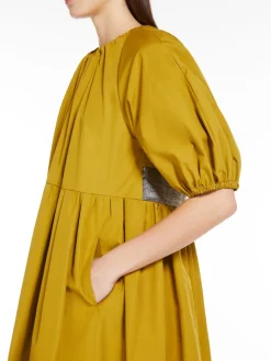 Short cotton poplin dress