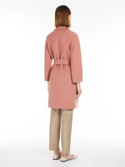 Short double-faced wool coat