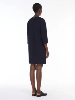 Short Milan-stitch jersey dress