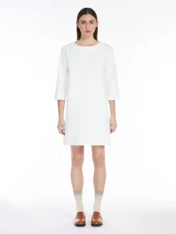 Short Milan-stitch jersey dress