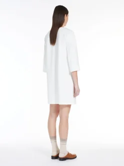Short Milan-stitch jersey dress