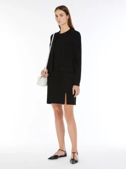Short stretch viscose jacket