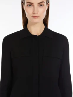 Short stretch viscose jacket