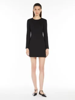 Short technical jersey dress