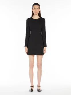 Short technical jersey dress