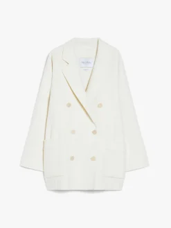 Short wool and cashmere coat