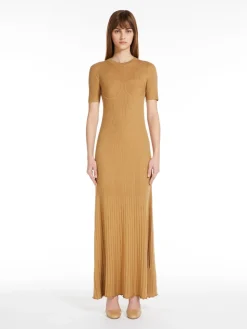 Silk and cashmere dress