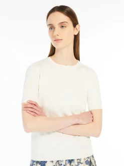 Silk and cotton yarn sweater