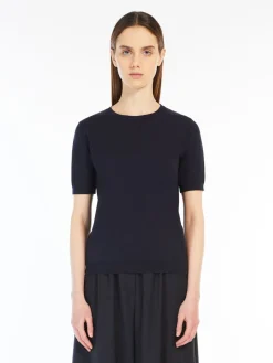 Silk and cotton yarn sweater