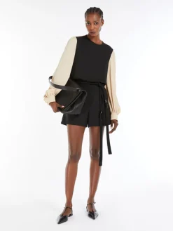 Silk charmeuse blouse