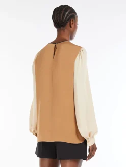 Silk charmeuse blouse