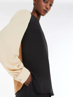 Silk charmeuse blouse