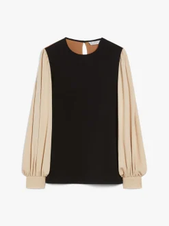 Silk charmeuse blouse