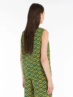 Silk crepe de chine top