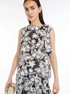 Silk crepe de chine top