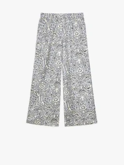 Silk crêpe de Chine trousers