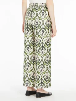 Silk crêpe de Chine trousers