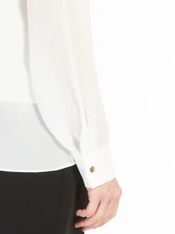 Silk foulard blouse