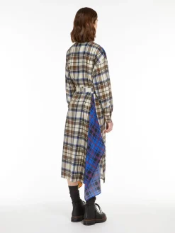 Silk patchwork dress