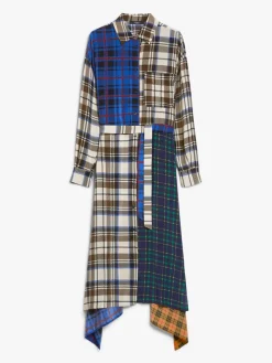 Silk patchwork dress
