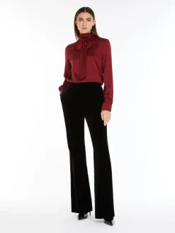 Silk satin shirt