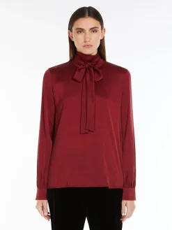Silk satin shirt