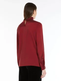 Silk satin shirt