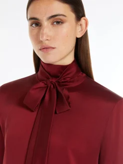 Silk satin shirt