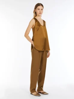 Silk satin top