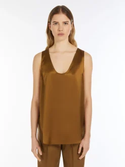 Silk satin top