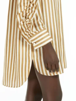 Silk shirt dress
