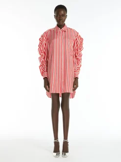 Silk shirt dress