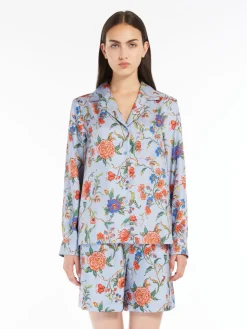 Silk twill shirt