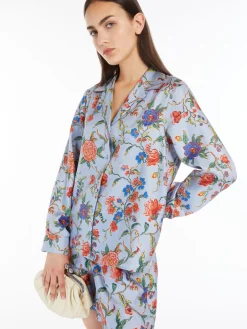 Silk twill shirt