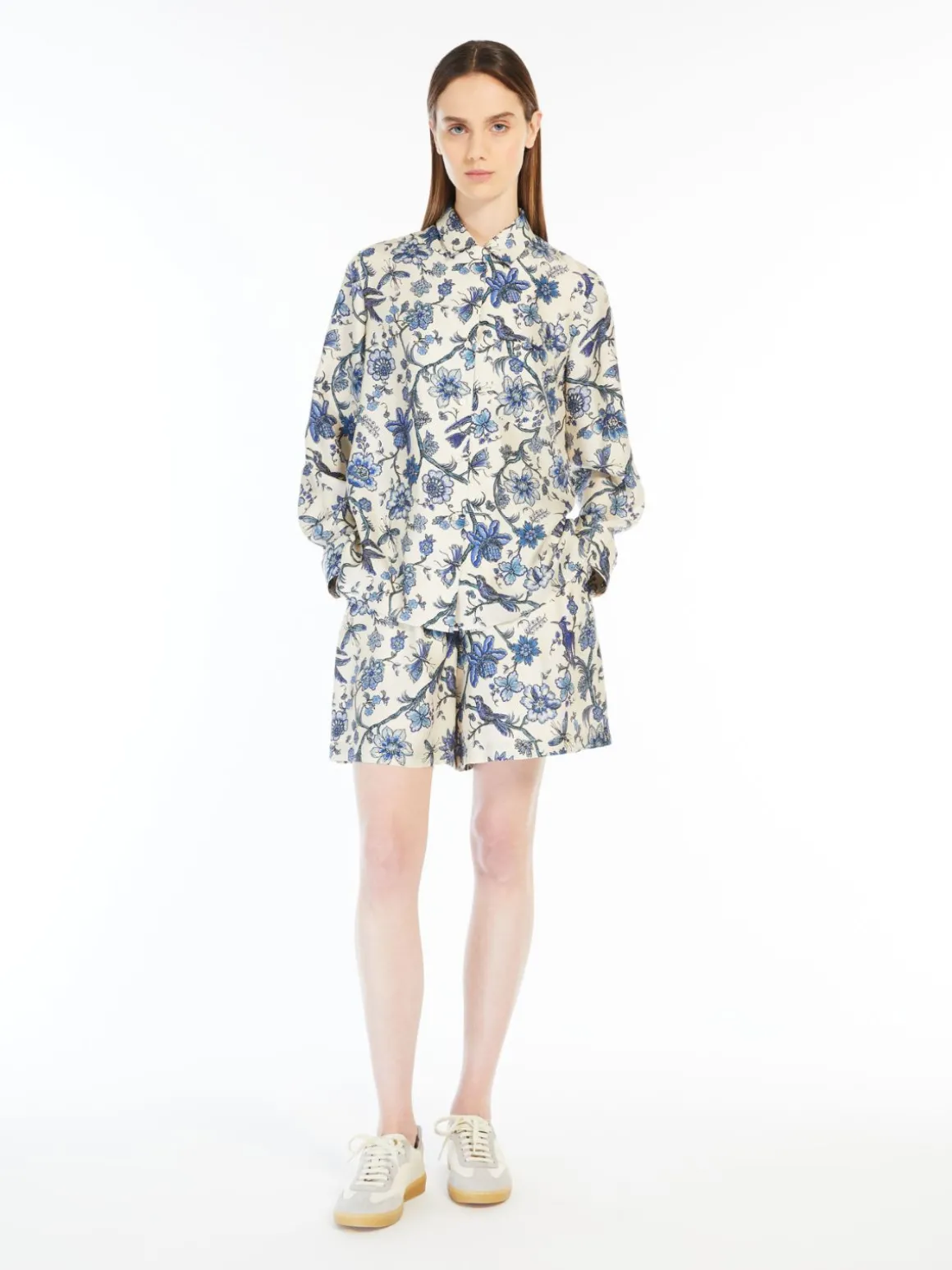 Silk twill shirt