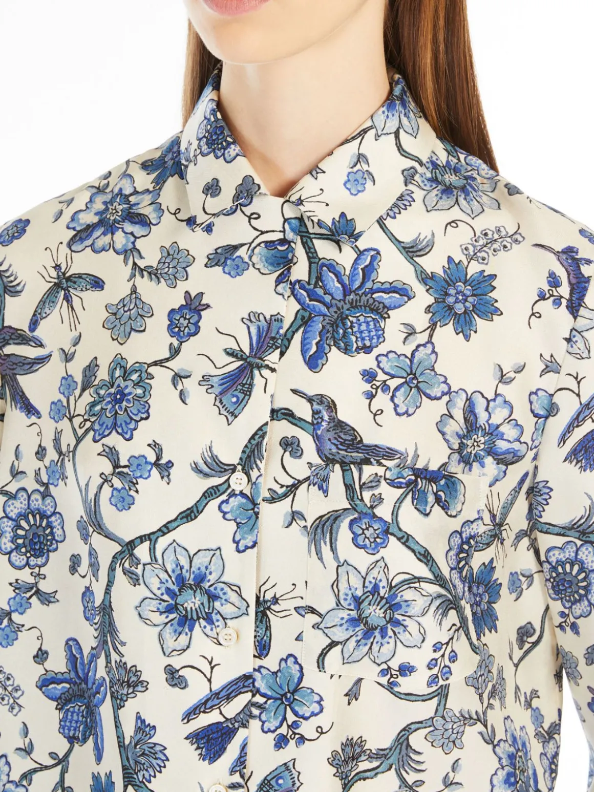Silk twill shirt