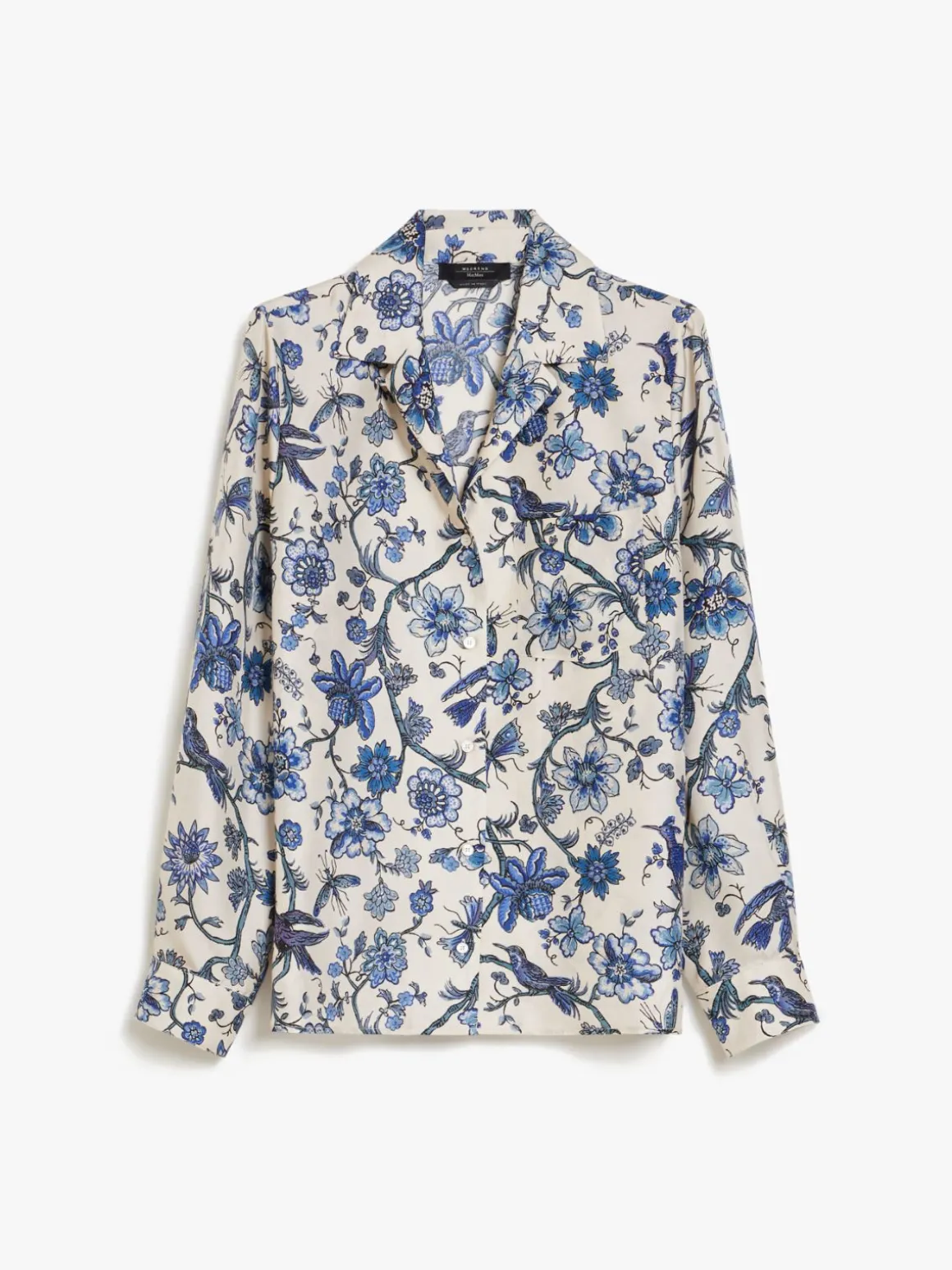 Silk twill shirt