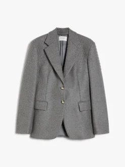 Single-breasted blazer with studs