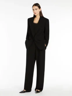 Single-breasted cady blazer