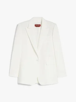 Single-breasted cady blazer