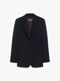 Single-breasted cady blazer