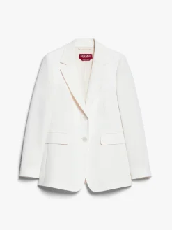 Single-breasted cady blazer