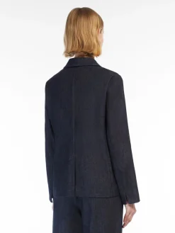 Single-breasted denim jacket