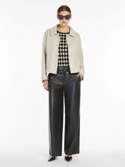Single-breasted double-faced wool jacket