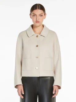 Single-breasted double-faced wool jacket