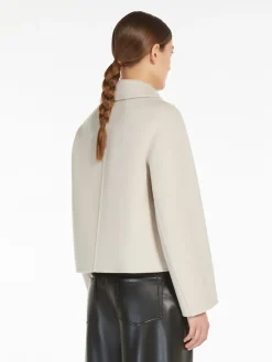 Single-breasted double-faced wool jacket