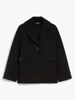 Single-breasted jersey jacket