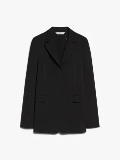 Single-breasted technical jersey blazer
